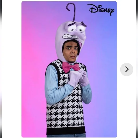 Men's small/kids XL/XXL Disney Pixar Fear costume Inside Out - Picture 1 of 13
